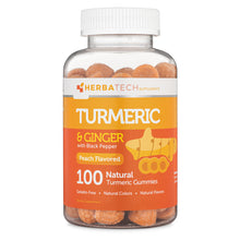 Load image into Gallery viewer, Turmeric + Ginger Gummies